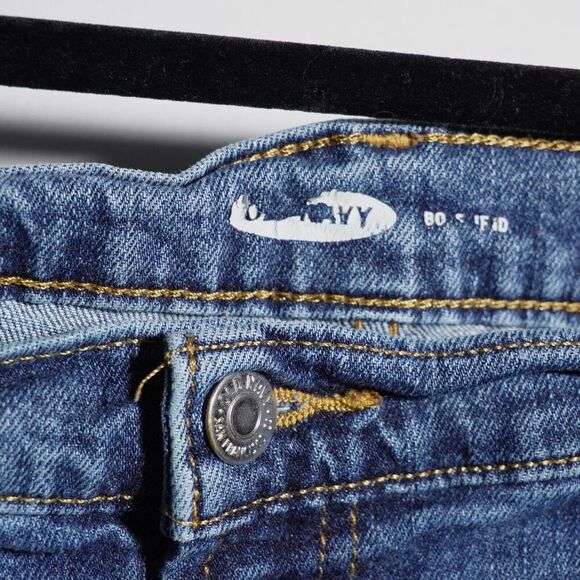 Womens‎ 18 UPCYCLED Flowers Boho Bug Punk Tall Boyfriend Straight Leg Blue Jeans - Picture 5 of 10